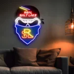Real Salt Lake Neon Sign Fc Skull 1
