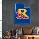 Real Salt Lake Neon Sign Fc Utah State Map 1