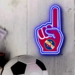 Real Salt Lake Neon Sign Mls Fc Foam Finger 1