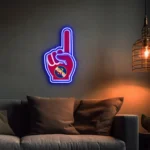 Real Salt Lake Neon Sign Mls Fc Foam Finger 1