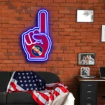 Real Salt Lake Neon Sign Mls Fc Foam Finger 1