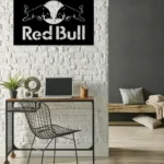 Red Bull Metal Sign Logo 1