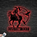 Retro Vintage Metal Sign Artistic Cowgirl 1