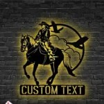 Retro Vintage Metal Sign Artistic Cowgirl 1