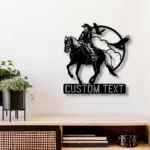 Retro Vintage Metal Sign Artistic Cowgirl 1