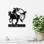 Retro Vintage Metal Sign Artistic Cowgirl 1