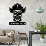 Retro Vintage Metal Sign Buccaneer Skull 1