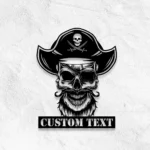 Retro Vintage Metal Sign Buccaneer Skull 1