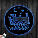 Retro Vintage Metal Sign Custom Cute Train 1