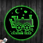 Retro Vintage Metal Sign Custom Cute Train 1