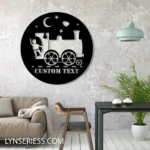 Retro Vintage Metal Sign Custom Cute Train 1