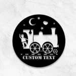 Retro Vintage Metal Sign Custom Cute Train 1