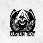 Retro Vintage Metal Sign Custom Grim Reaper 1