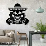 Retro Vintage Metal Sign Custom Mexican Skull 1