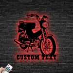 Retro Vintage Metal Sign Custom Motorcycle 1
