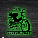 Retro Vintage Metal Sign Custom Motorcycle 1