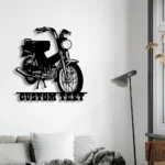 Retro Vintage Metal Sign Custom Motorcycle 1