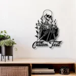 Retro Vintage Metal Sign Custom Skeleton With Book 1