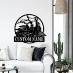 Retro Vintage Metal Sign Custom Steam Engine Train Locomotive 1