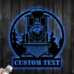 Retro Vintage Metal Sign Custom Train 1