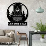 Retro Vintage Metal Sign Custom Train 1
