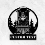 Retro Vintage Metal Sign Custom Train 1