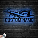 Retro Vintage Metal Sign Exclusive Airplane 1