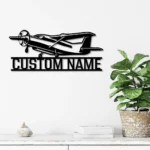 Retro Vintage Metal Sign Exclusive Airplane 1