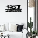 Retro Vintage Metal Sign Exclusive Airplane 1