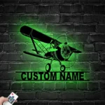 Retro Vintage Metal Sign Inspired Airplane 1