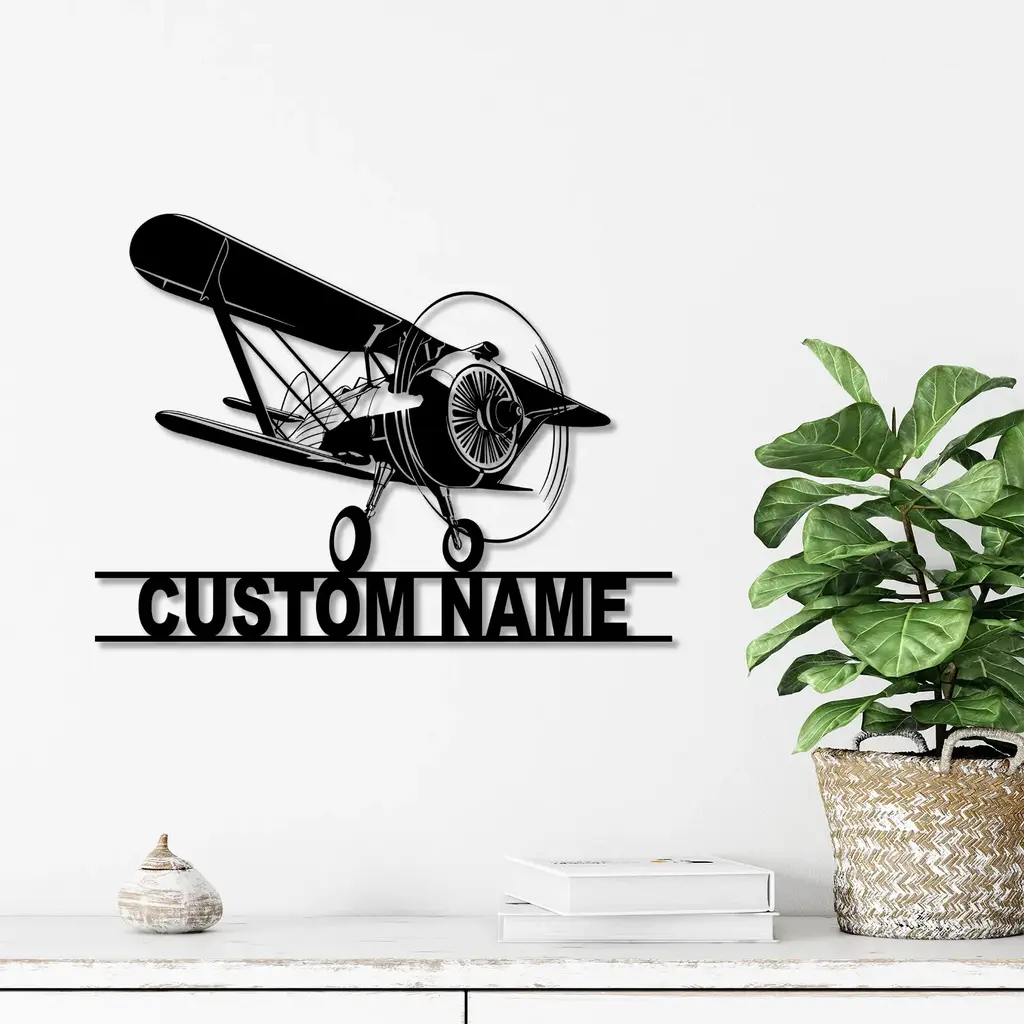 Retro Vintage Metal Sign Inspired Airplane 5