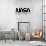 Retro Vintage Metal Sign Nasa National Aeronautics And Space Administration 1