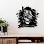 Retro Vintage Metal Sign Personalized Sugar Skull Lover Name 1
