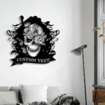 Retro Vintage Metal Sign Personalized Sugar Skull Lover Name 1