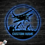 Retro Vintage Metal Sign Plane 1