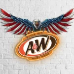 Retro Vintage Neon Sign Aampw Root American Eagle 1