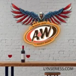 Retro Vintage Neon Sign Aampw Root American Eagle 1