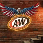 Retro Vintage Neon Sign Aampw Root American Eagle 1