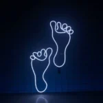 Retro Vintage Neon Sign Human Foot Led 1