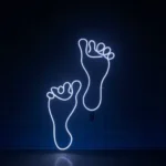 Retro Vintage Neon Sign Human Foot Led 1