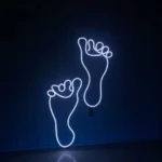 Retro Vintage Neon Sign Human Foot Led 1