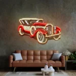 Retro Vintage Neon Sign Old Car Power 1