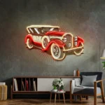 Retro Vintage Neon Sign Old Car Power 1