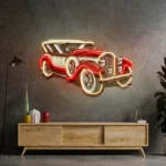 Retro Vintage Neon Sign Old Car Power 1
