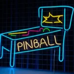 Retro Vintage Neon Sign Pinball Machine Led 1