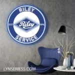 Retro Vintage Neon Sign Riley Super Car 1