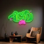 Retro Vintage Neon Sign Sour Acid Love Collapse Art Led 1