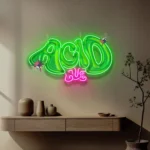 Retro Vintage Neon Sign Sour Acid Love Collapse Art Led 1