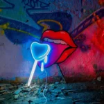 Retro Vintage Neon Sign Taste Of Love 1