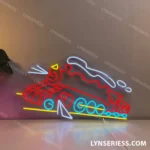 Retro Vintage Neon Sign Train 1